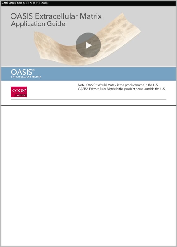 OASIS Extracellular Matrix Application Guide